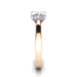 Princess Cut Solitaire Diamond Ring Rose Gold RS11 SV Princess Cut Solitaire Diamond Ring Rose Gold RS11 SV