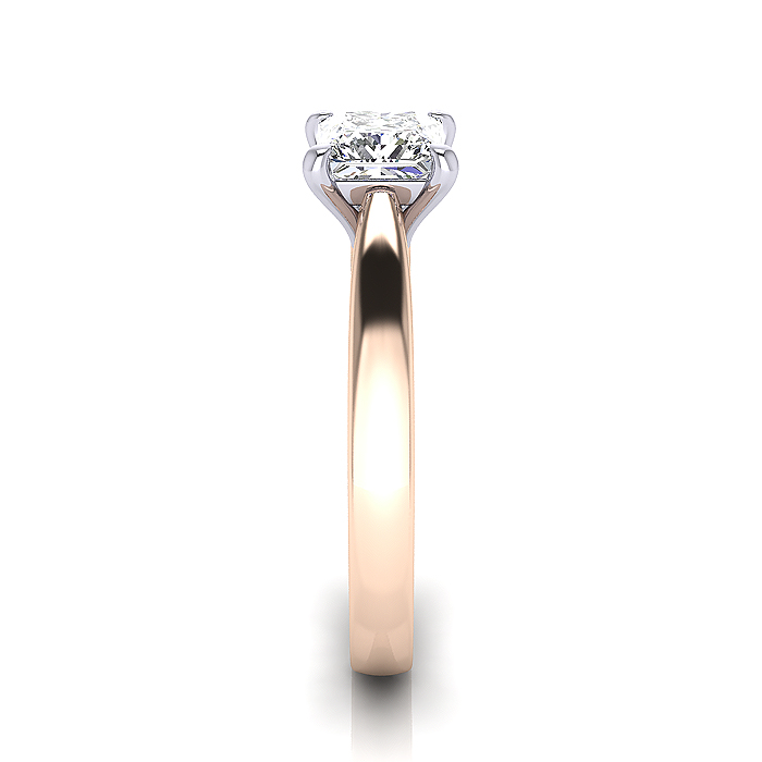 Princess Cut Solitaire Diamond Ring Rose Gold RS11 SV Princess Cut Solitaire Diamond Ring Rose Gold RS11 SV
