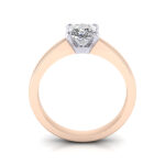 Princess Cut Solitaire Diamond Ring Rose Gold RS11 TF Princess Cut Solitaire Diamond Ring Rose Gold RS11 TF