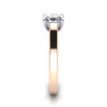 Princess Cut Solitaire Diamond Ring Rose Gold RS12 SV Princess Cut Solitaire Diamond Ring Rose Gold RS12 SV