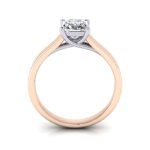 Princess Cut Solitaire Diamond Ring Rose Gold RS12 TF Princess Cut Solitaire Diamond Ring Rose Gold RS12 TF