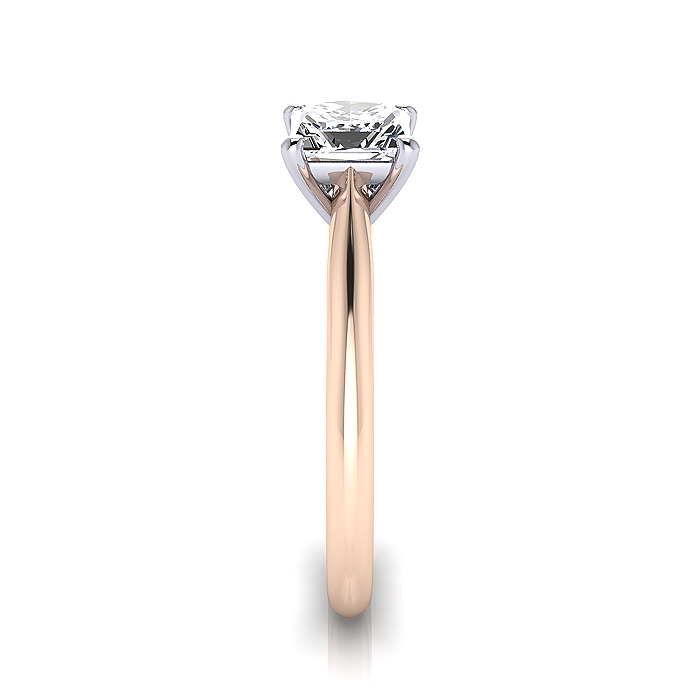 Princess Cut Solitaire Diamond Ring Rose Gold RS14 SV Princess Cut Solitaire Diamond Ring Rose Gold RS14 SV