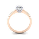 Princess Cut Solitaire Diamond Ring Rose Gold RS14 TF Princess Cut Solitaire Diamond Ring Rose Gold RS14 TF