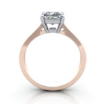 Princess Cut Solitaire Diamond Ring Rose Gold RS30 TF Princess Cut Solitaire Diamond Ring Rose Gold RS30 TF