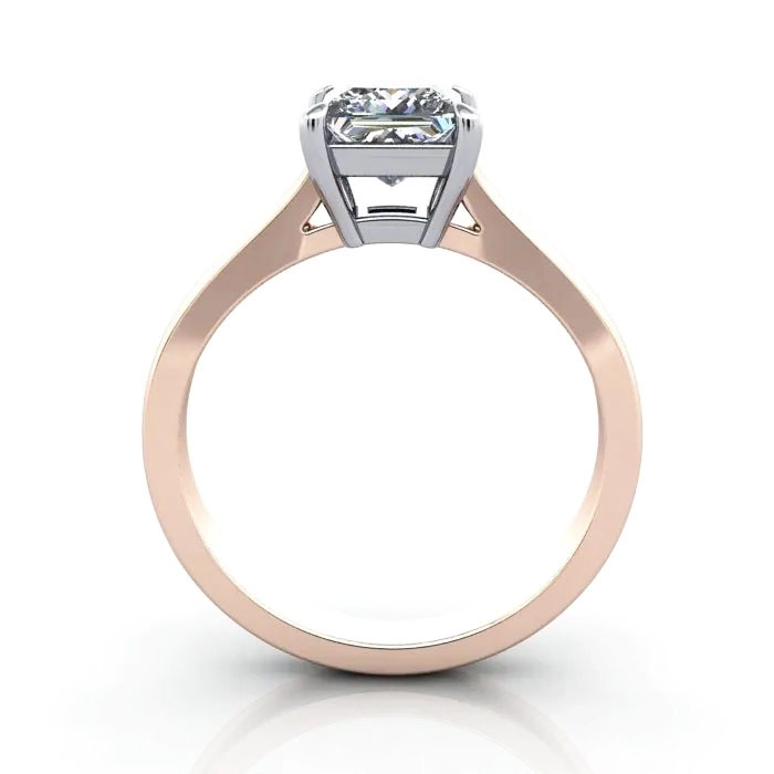 Princess Cut Solitaire Diamond Ring Rose Gold RS30 TF Princess Cut Solitaire Diamond Ring Rose Gold RS30 TF