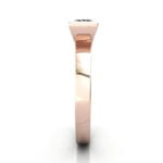 Princess Cut Solitaire Diamond Ring Rose Gold RS31 SV