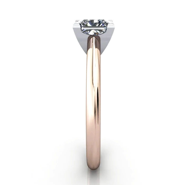 Princess Cut Solitaire Diamond Ring Rose Gold RS33 SV Princess Cut Solitaire Diamond Ring Rose Gold RS33 SV