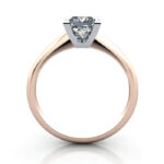 Princess Cut Solitaire Diamond Ring Rose Gold RS33 TF Princess Cut Solitaire Diamond Ring Rose Gold RS33 TF