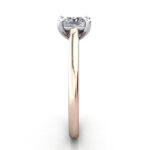 Princess Cut Solitaire Diamond Ring Rose Gold RS34 SV Princess Cut Solitaire Diamond Ring Rose Gold RS34 SV