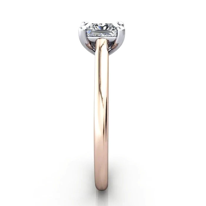 Princess Cut Solitaire Diamond Ring Rose Gold RS34 SV Princess Cut Solitaire Diamond Ring Rose Gold RS34 SV