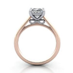 Princess Cut Solitaire Diamond Ring Rose Gold RS34 TF Princess Cut Solitaire Diamond Ring Rose Gold RS34 TF