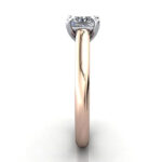 Princess Cut Solitaire Diamond Ring Rose Gold RS35 SV Princess Cut Solitaire Diamond Ring Rose Gold RS35 SV