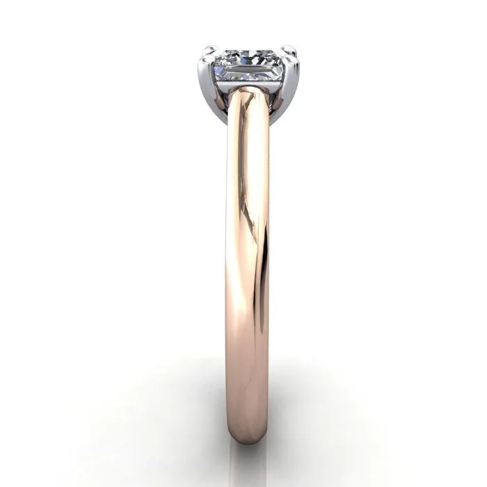 Princess Cut Solitaire Diamond Ring Rose Gold RS35 SV Princess Cut Solitaire Diamond Ring Rose Gold RS35 SV