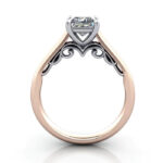 Princess Cut Solitaire Diamond Ring Rose Gold RS35 TF Princess Cut Solitaire Diamond Ring Rose Gold RS35 TF