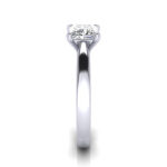 Princess Cut Solitaire Diamond Ring White Gold RS11 SV Princess Cut Solitaire Diamond Ring White Gold RS11 SV