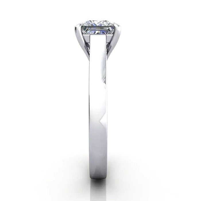 Princess Cut Solitaire Diamond Ring White Gold RS30 SV