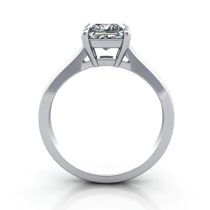 Princess Cut Solitaire Diamond Ring White Gold RS30 TF