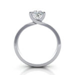 Princess Cut Solitaire Diamond Ring White Gold RS31 TF