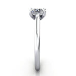 Princess Cut Solitaire Diamond Ring White Gold RS34 SV