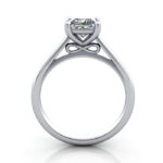 Princess Cut Solitaire Diamond Ring White Gold RS34 TF