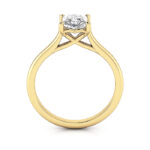 Princess Cut Solitaire Diamond Ring Yellow Gold RS1 TF