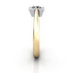 Princess Cut Solitaire Diamond Ring Yellow Gold RS10 SV