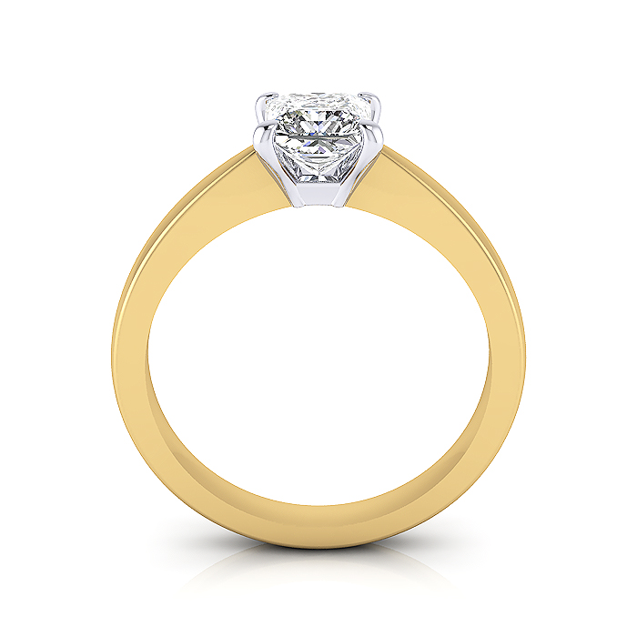 Princess Cut Solitaire Diamond Ring Yellow Gold RS11 TF Princess Cut Solitaire Diamond Ring Yellow Gold RS11 TF