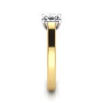 Princess Cut Solitaire Diamond Ring Yellow Gold RS12 SV