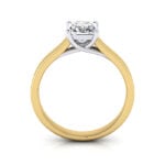 Princess Cut Solitaire Diamond Ring Yellow Gold RS12 TF