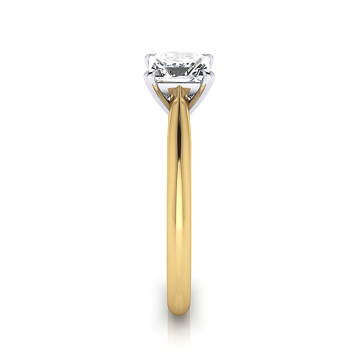 Princess Cut Solitaire Diamond Ring Yellow Gold RS14 SV Princess Cut Solitaire Diamond Ring Yellow Gold RS14 SV
