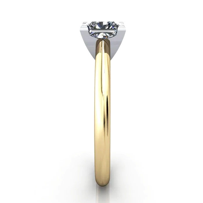 Princess Cut Solitaire Diamond Ring Yellow Gold RS33 SV Princess Cut Solitaire Diamond Ring Yellow Gold RS33 SV
