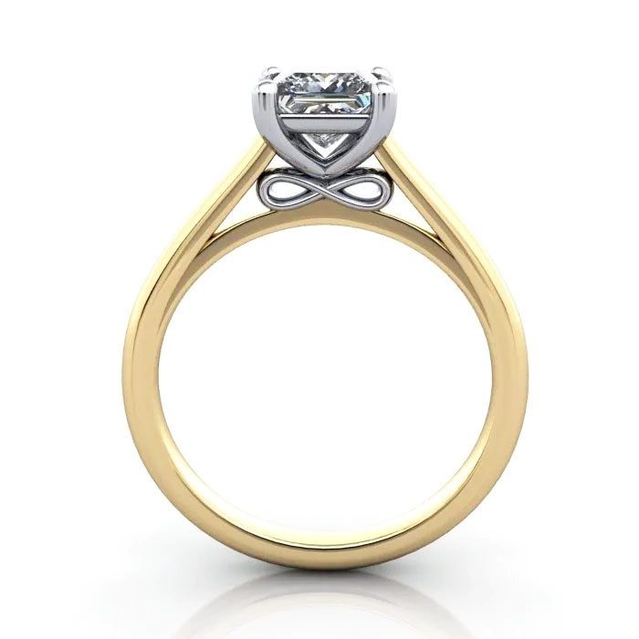 Princess Cut Solitaire Diamond Ring Yellow Gold RS34 TF Princess Cut Solitaire Diamond Ring Yellow Gold RS34 TF