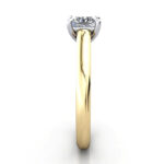 Princess Cut Solitaire Diamond Ring Yellow Gold RS35 SV Princess Cut Solitaire Diamond Ring Yellow Gold RS35 SV