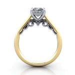 Princess Cut Solitaire Diamond Ring Yellow Gold RS35 TF Princess Cut Solitaire Diamond Ring Yellow Gold RS35 TF