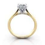 Princess Cut Solitaire Diamond Ring Yellow Gold RS41 TF Princess Cut Solitaire Diamond Ring Yellow Gold RS41 TF