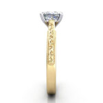 Princess Cut Solitaire Diamond Ring Yellow Gold RS50 SV Princess Cut Solitaire Diamond Ring Yellow Gold RS50 SV