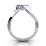 Radiant Cut Solitaire Diamond Ring Platinum RS42 TF Radiant Cut Solitaire Diamond Ring Platinum RS42 TF
