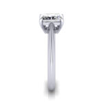 Radiant Cut Solitaire Diamond Ring Platinum RS6 SV Radiant Cut Solitaire Diamond Ring Platinum RS6 SV