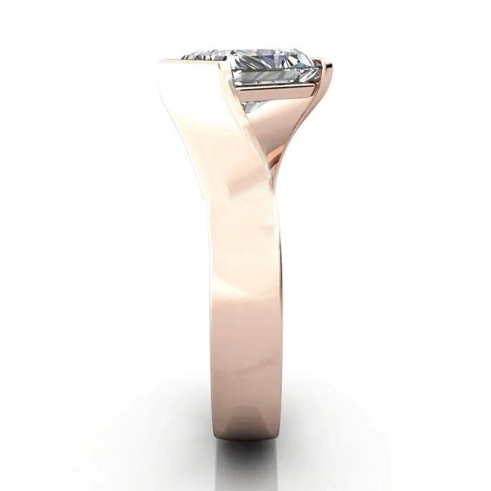 Radiant Cut Solitaire Diamond Ring Rose Gold RS42 SV Radiant Cut Solitaire Diamond Ring Rose Gold RS42 SV