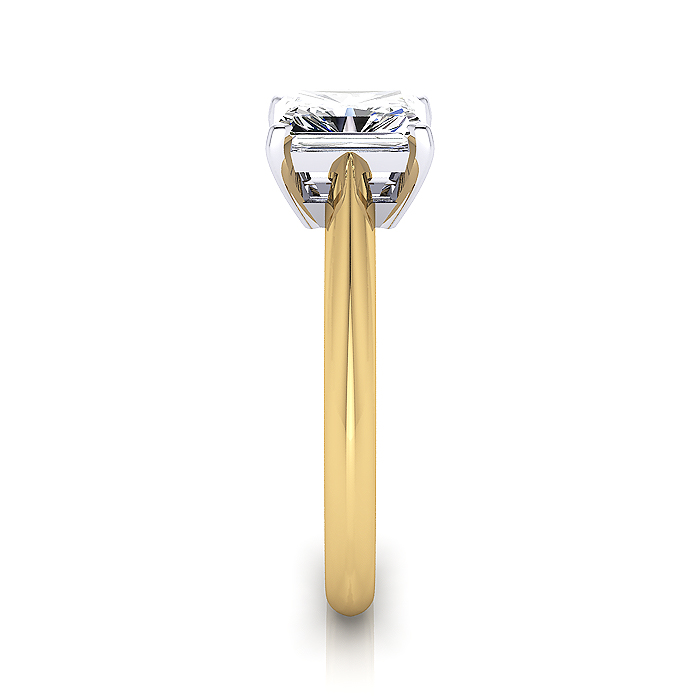 Radiant Cut Solitaire Diamond Ring Yellow Gold RS6 SV Radiant Cut Solitaire Diamond Ring Yellow Gold RS6 SV