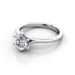 Round Brilliant Solitaire Diamond Ring Platinum RS13 LF Round Brilliant Solitaire Diamond Ring Platinum RS13 LF