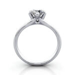 Round Brilliant Solitaire Diamond Ring Platinum RS13 TF Round Brilliant Solitaire Diamond Ring Platinum RS13 TF