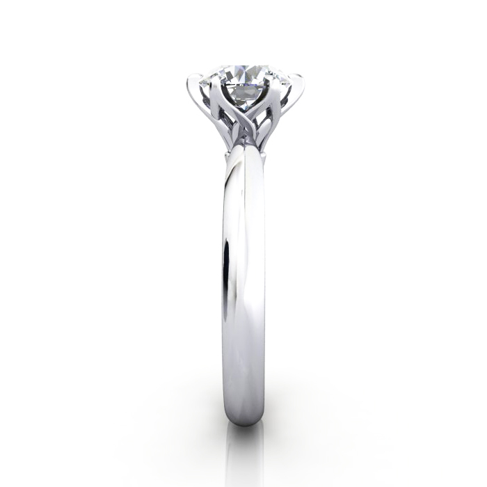 Round Brilliant Solitaire Diamond Ring Platinum RS15 SV Round Brilliant Solitaire Diamond Ring Platinum RS15 SV