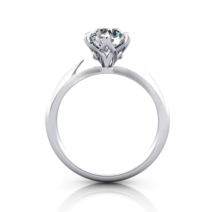 Round Brilliant Solitaire Diamond Ring Platinum RS15 TF Round Brilliant Solitaire Diamond Ring Platinum RS15 TF