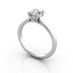 Round Brilliant Solitaire Diamond Ring Platinum RS16 3D Round Brilliant Solitaire Diamond Ring Platinum RS16 3D