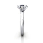 Round Brilliant Solitaire Diamond Ring Platinum RS18 SV