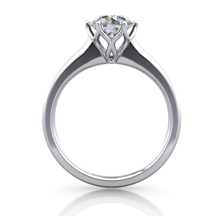 Round Brilliant Solitaire Diamond Ring Platinum RS19 TF Round Brilliant Solitaire Diamond Ring Platinum RS19 TF