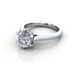 Round Brilliant Solitaire Diamond Ring Platinum RS20 LF Round Brilliant Solitaire Diamond Ring Platinum RS20 LF