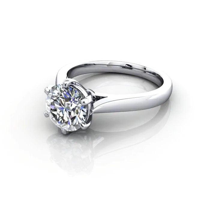 Round Brilliant Solitaire Diamond Ring Platinum RS20 LF Round Brilliant Solitaire Diamond Ring Platinum RS20 LF