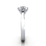 Round Brilliant Solitaire Diamond Ring Platinum RS23 SV
